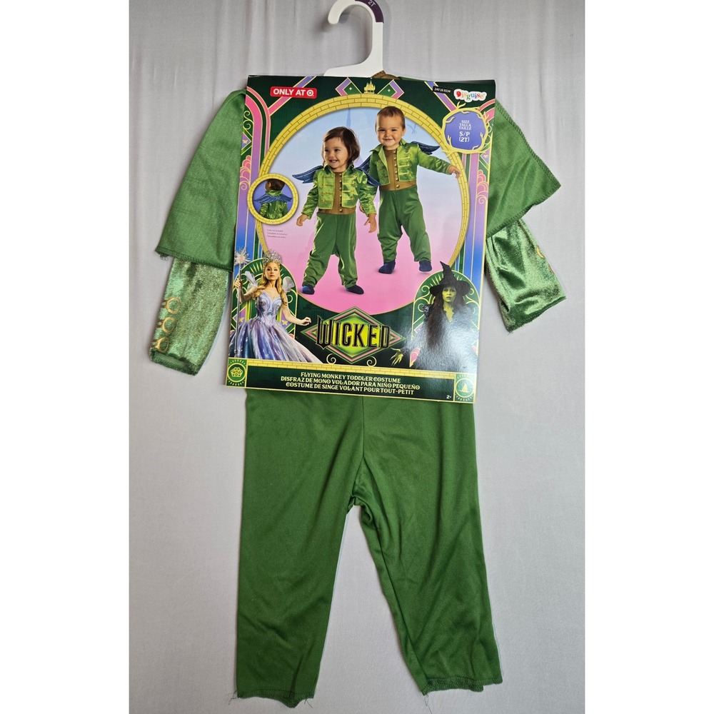 Wicked Flying Monkey Toddler Costume Disguise Target Exclusive Green Size 2T NWT